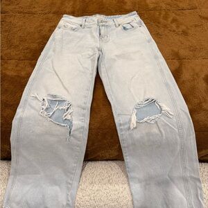 PacSun Casey Low Rise Baggy Jean Ripped